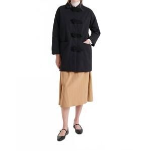NEW COMPANIA FANTASTICA rosette long sleeve jacket in black